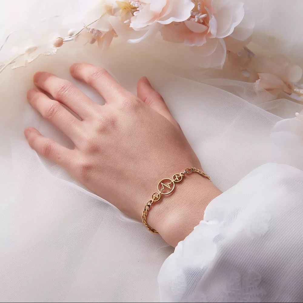 EKG Gold Bracelet
